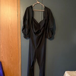 Fashion Nova Black Wide Leg Jumpsuit